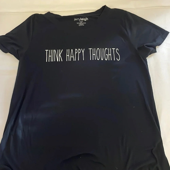 jerry leigh Tops - Thank Happy Thoughts Tee